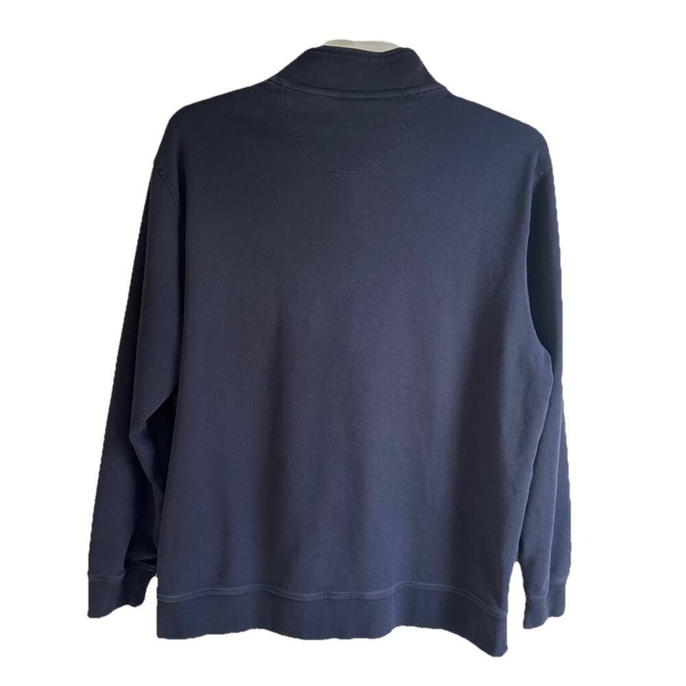 Ted Baker Mens XL Black Textured Quarter Zip Mock Neck Pullover Sweater Classic - Picture 2 of 11